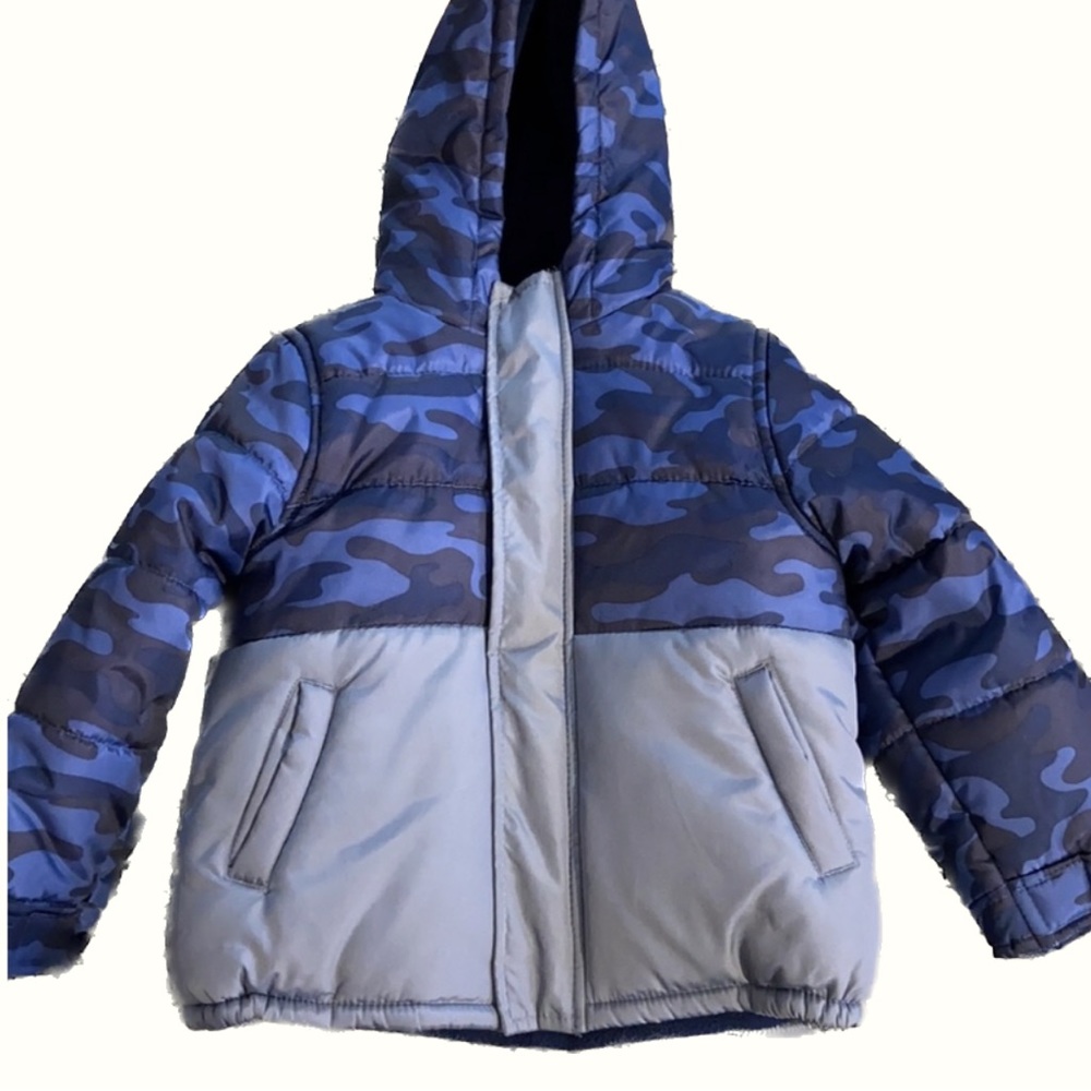 4T Carter’s Blue Camo Winter Jacket
